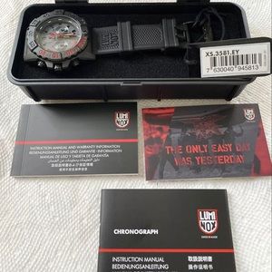 Luminox (3581.EY) series Navy Seal Chronograph- The Only Easy Day Was Yesterday-